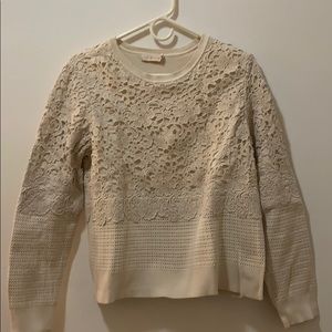 Tory Burch Elegant Patterned Sweater